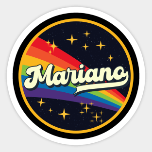 Mariano // Rainbow In Space Vintage Style Sticker